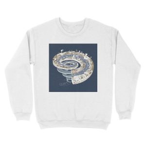 Alternative view of Geologic Period Timeline Unisex Crewneck Sweatshirt