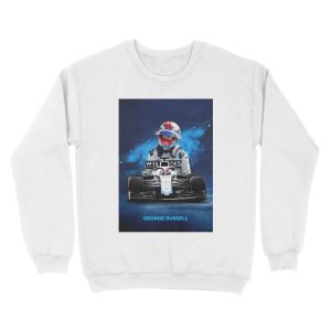 Alternative view of George Russell Formula 1 poster Unisex Crewneck Sweatshirt
