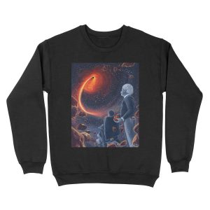 Ghosts in the Sky: Einstein and Hawking Unisex Crewneck Sweatshirt