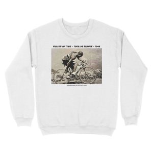 Alternative view of GINO BARTALI : Vintage 1948 Winning Tour De France Advertising Print Unisex Crewneck Sweatshirt