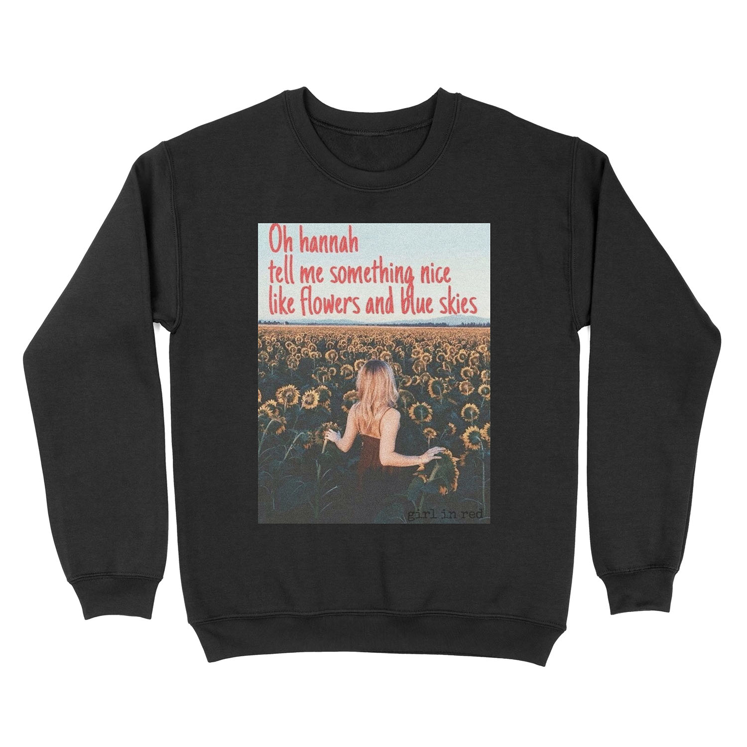 Girl in Red Unisex Crewneck Sweatshirt