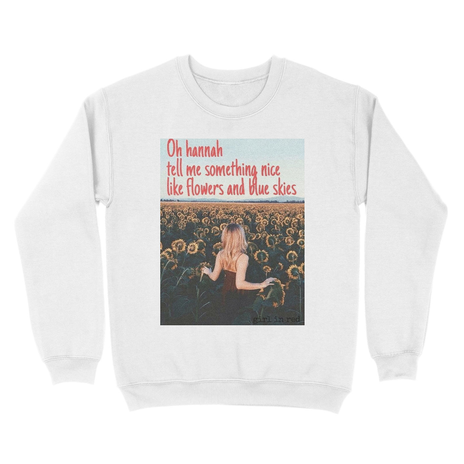Girl in Red Unisex Crewneck Sweatshirt - Image 2