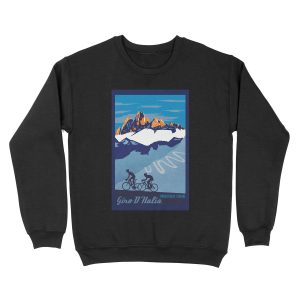 Giro D' Italia Retro Passo Dello Stelvio Cycling Unisex Crewneck Sweatshirt