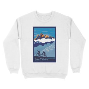 Alternative view of Giro D' Italia Retro Passo Dello Stelvio Cycling Unisex Crewneck Sweatshirt