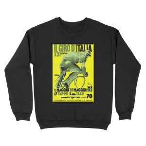 GIRO D ITALIA : Vintage 1933 Bike Racing Advertising Print Unisex Crewneck Sweatshirt