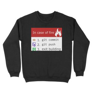 Git on Fire Unisex Crewneck Sweatshirt