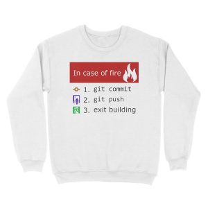 Alternative view of Git on Fire Unisex Crewneck Sweatshirt