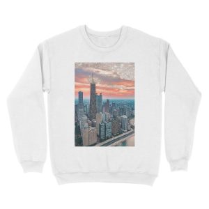 Alternative view of GLITTER CHICAGO Unisex Crewneck Sweatshirt