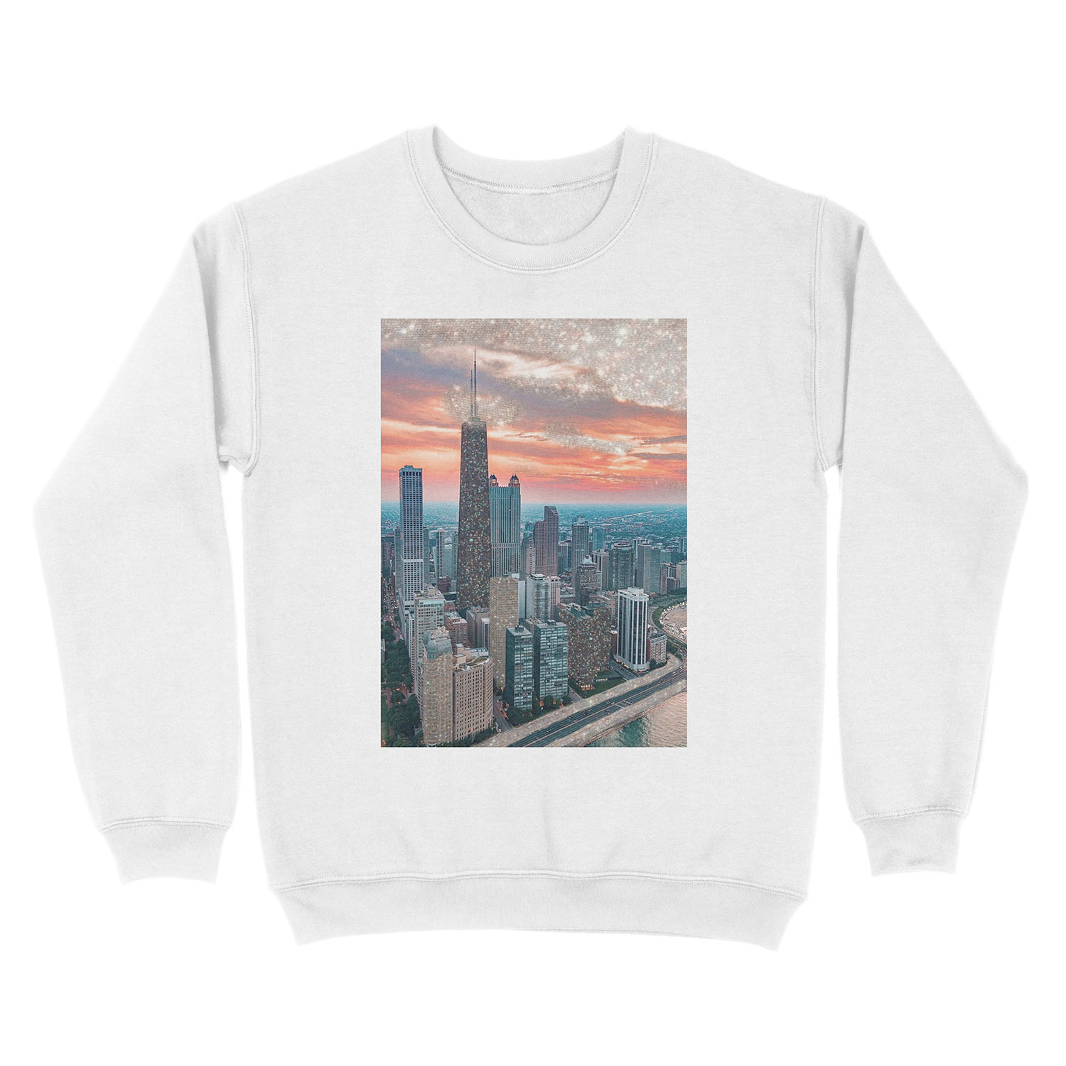 GLITTER CHICAGO Unisex Crewneck Sweatshirt - Image 2