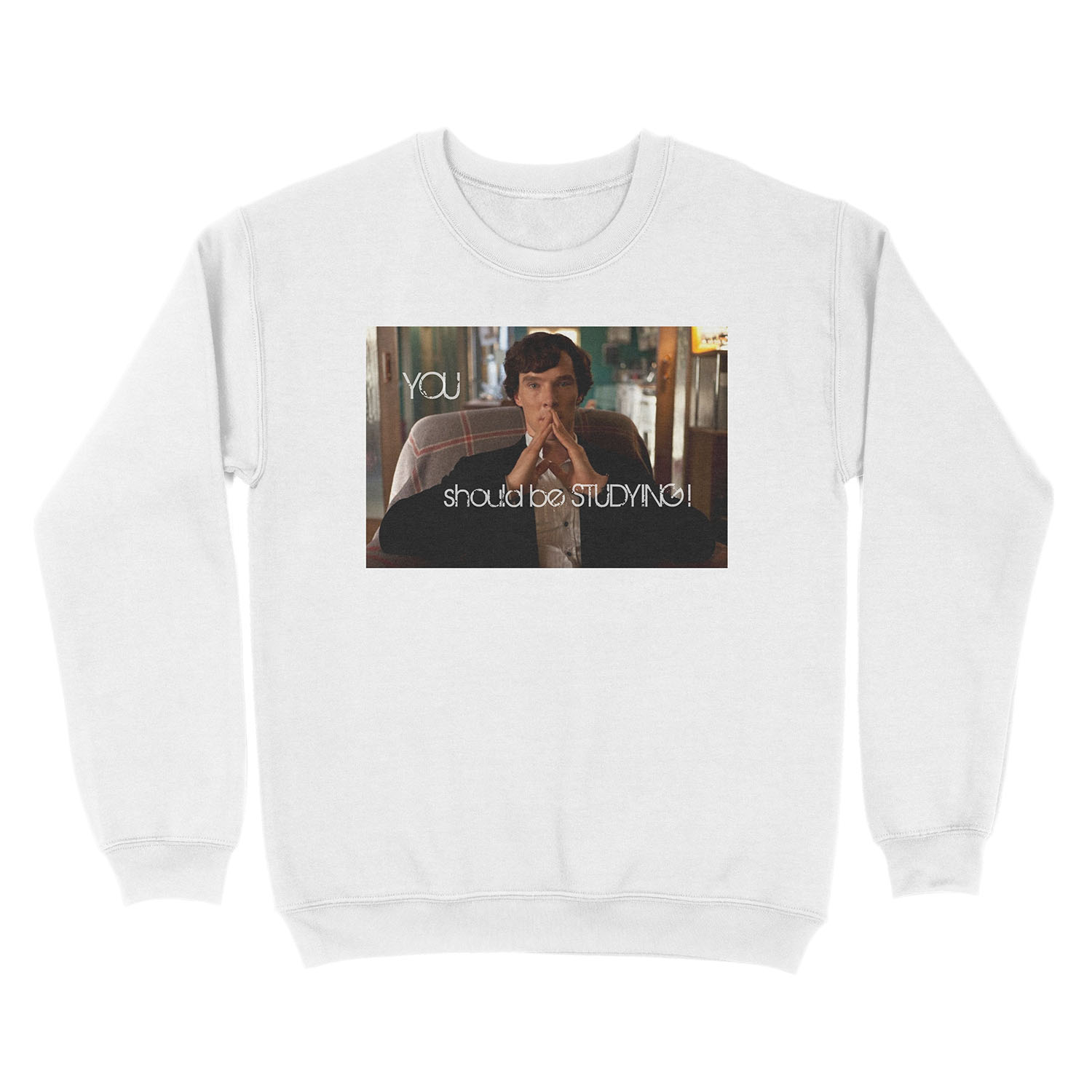 Go Study—Sherlock Holmes v2 Unisex Crewneck Sweatshirt - Image 2