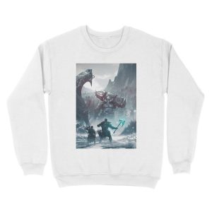 Alternative view of God Of War - Kratos Unisex Crewneck Sweatshirt