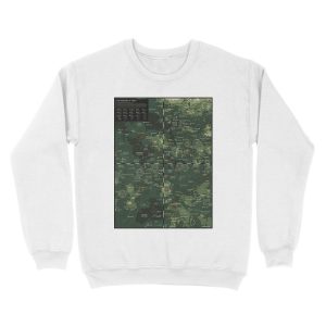 Alternative view of Goddesses of Venus: A topographic Map Unisex Crewneck Sweatshirt