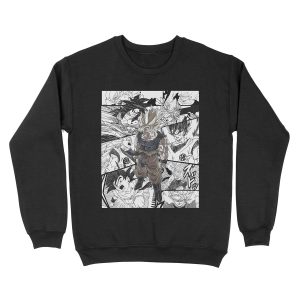 Goku Manga black and white version Dragon ball super z Unisex Crewneck Sweatshirt