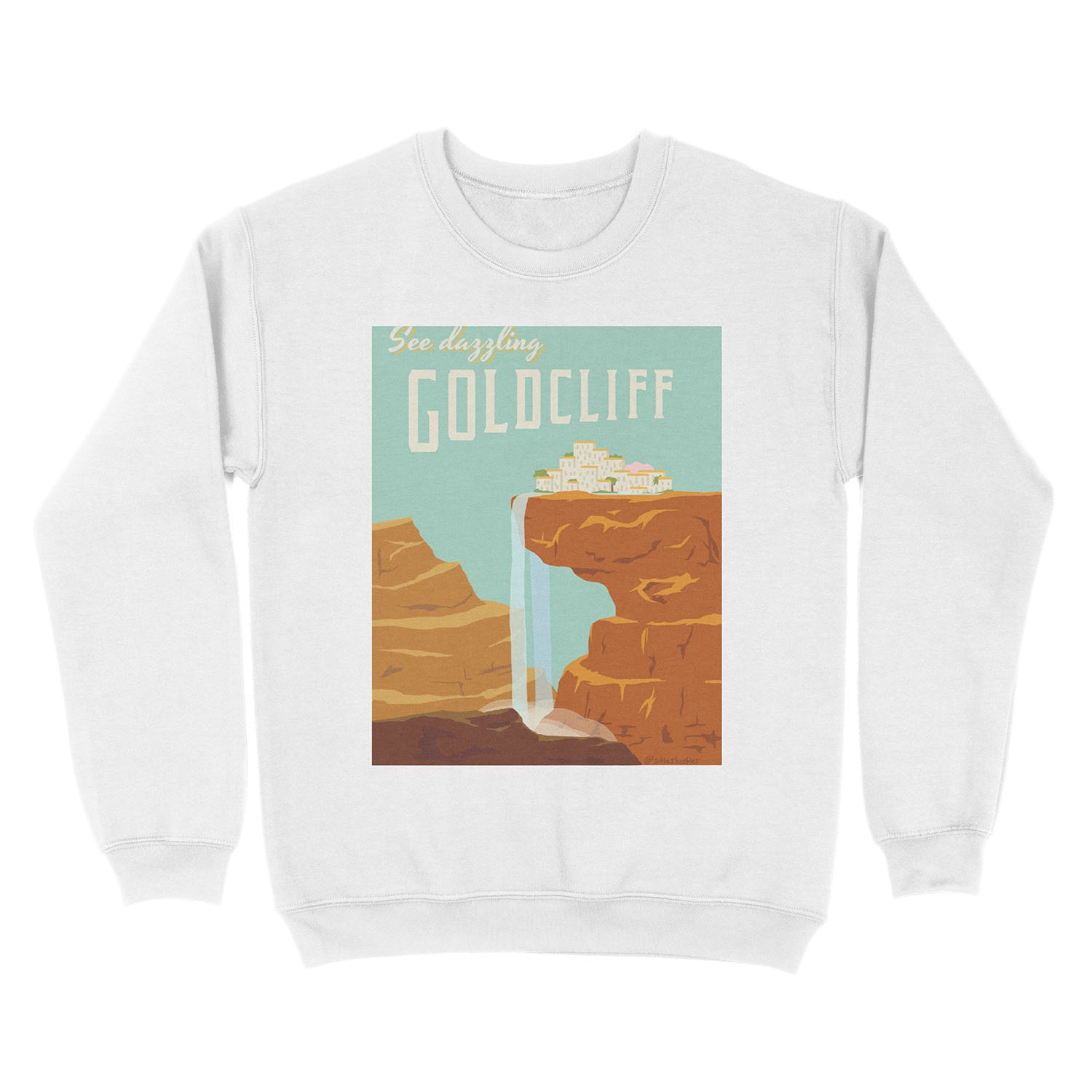 Goldcliff Travel Unisex Crewneck Sweatshirt - Image 2