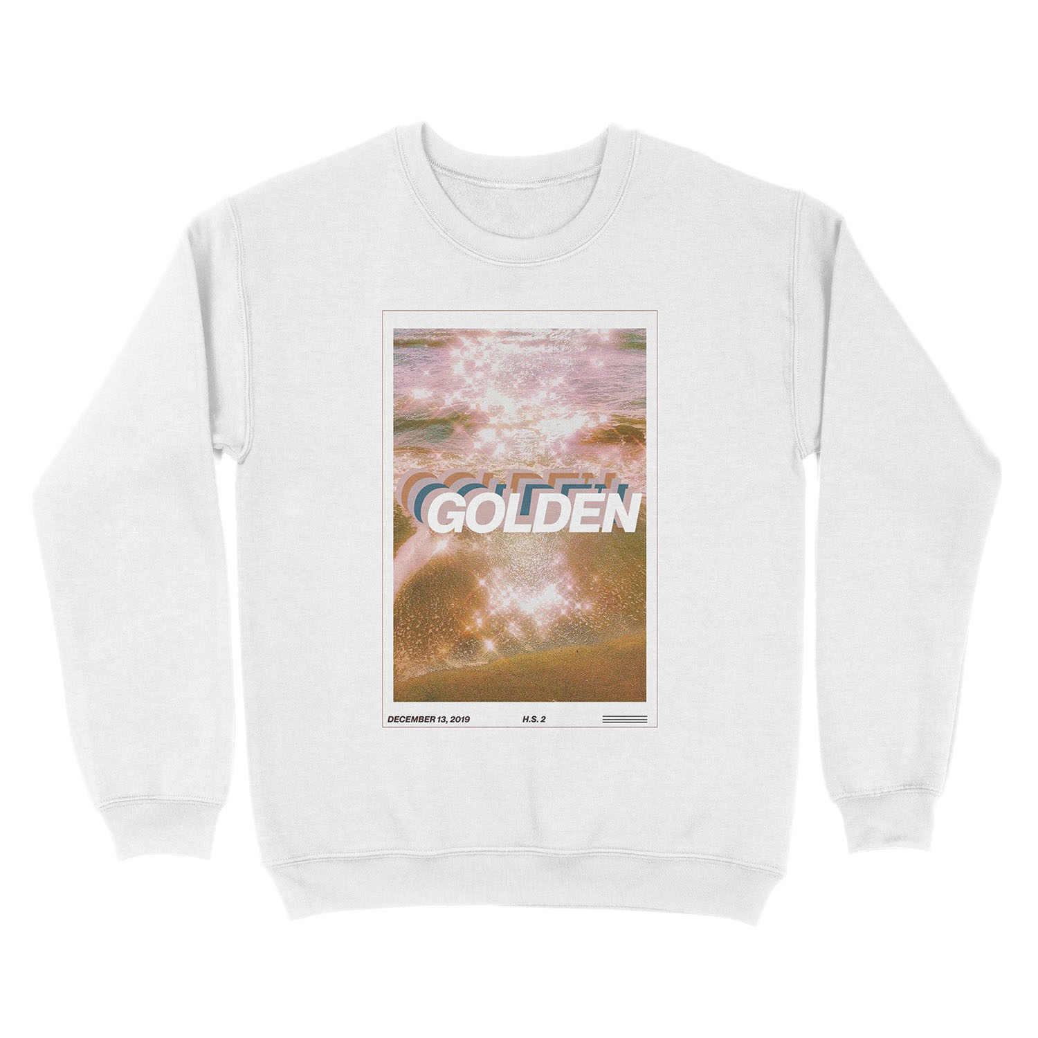 golden harry styles magazine cover edit Unisex Crewneck Sweatshirt - Image 2