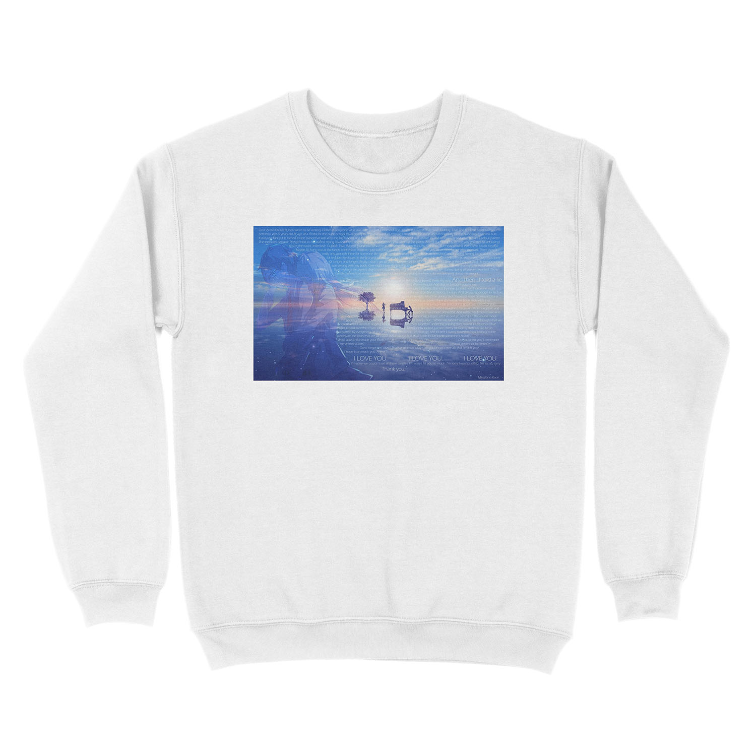 Goodbye. Unisex Crewneck Sweatshirt - Image 2