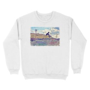 Alternative view of Graffitti Glide Stunt Scooter Sports Artwork Unisex Crewneck Sweatshirt