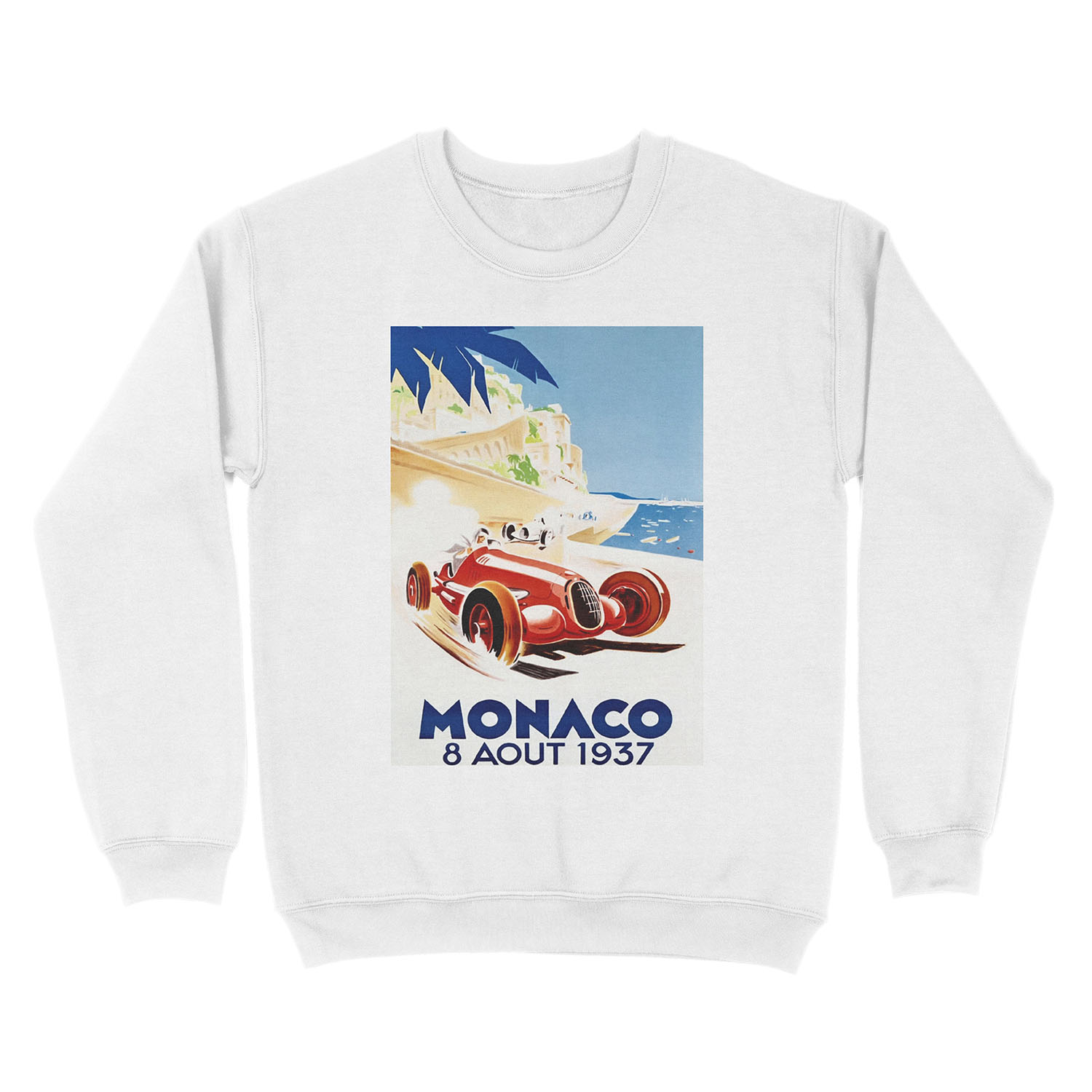 Grand Prix Monaco 1937 Vintage Unisex Crewneck Sweatshirt - Image 2
