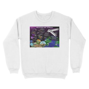 Alternative view of Gravitational Wave Astronomy Unisex Crewneck Sweatshirt