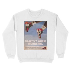 Alternative view of gravitys worst nightmare Unisex Crewneck Sweatshirt