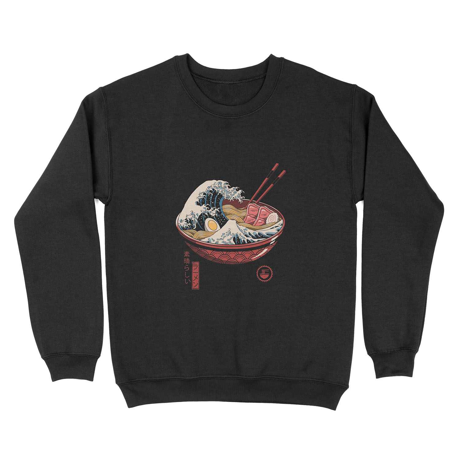 Great Ramen Wave Unisex Crewneck Sweatshirt