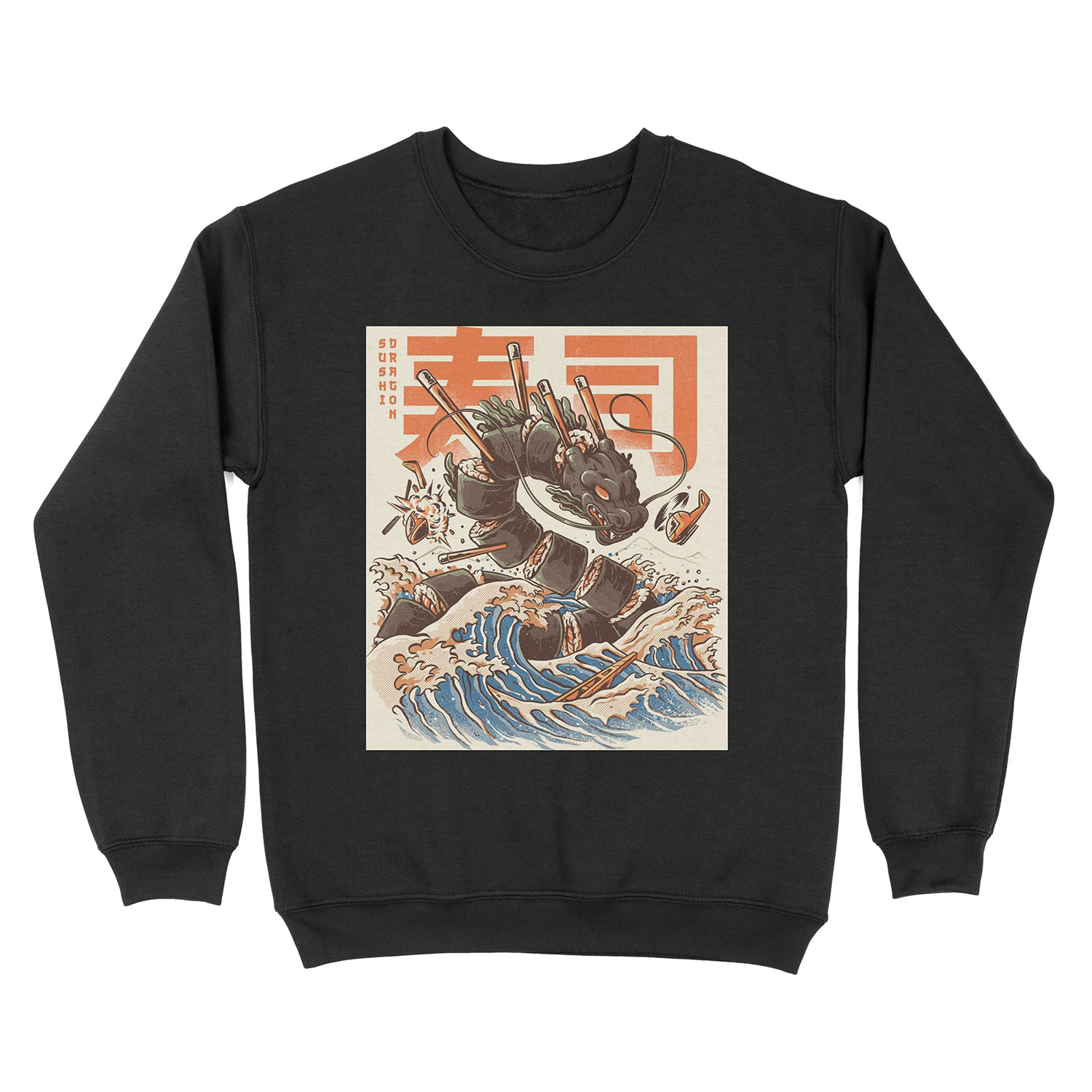 Great Sushi Dragon Unisex Crewneck Sweatshirt