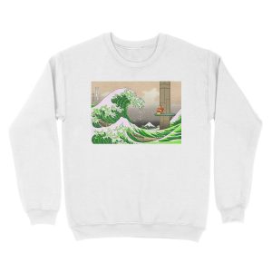 Alternative view of Great Wave of Real Acid Unisex Crewneck Sweatshirt
