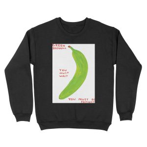 Green Banana Davids Must Wait Unisex Crewneck Sweatshirt