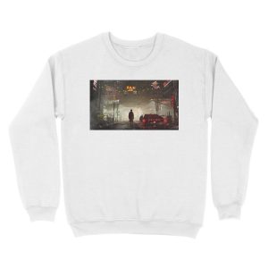 Alternative view of Green Light Unisex Crewneck Sweatshirt