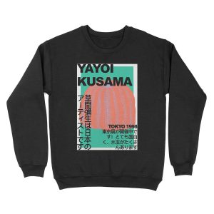 Green Yayoi Kusama Unisex Crewneck Sweatshirt