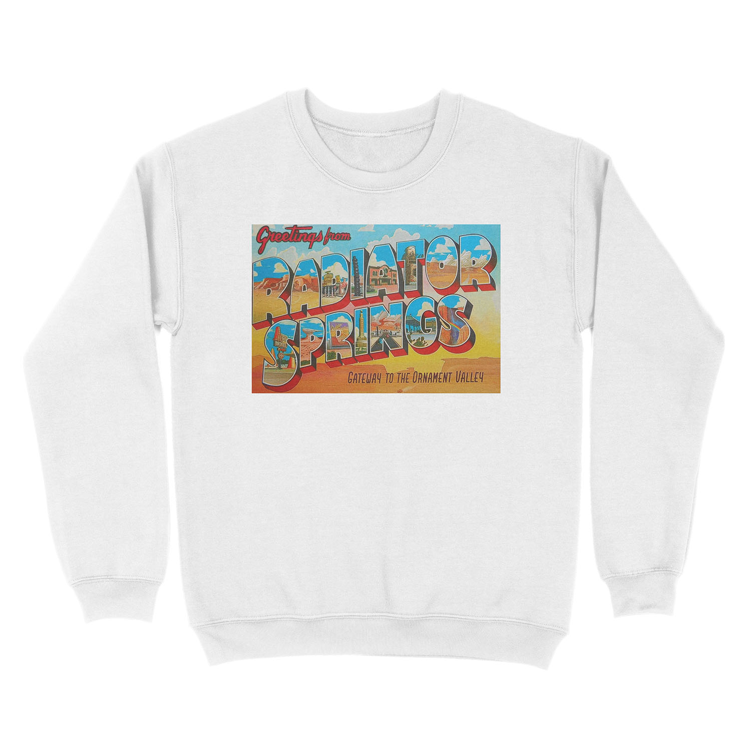 Greetings from Radiator Springs Unisex Crewneck Sweatshirt - Image 2