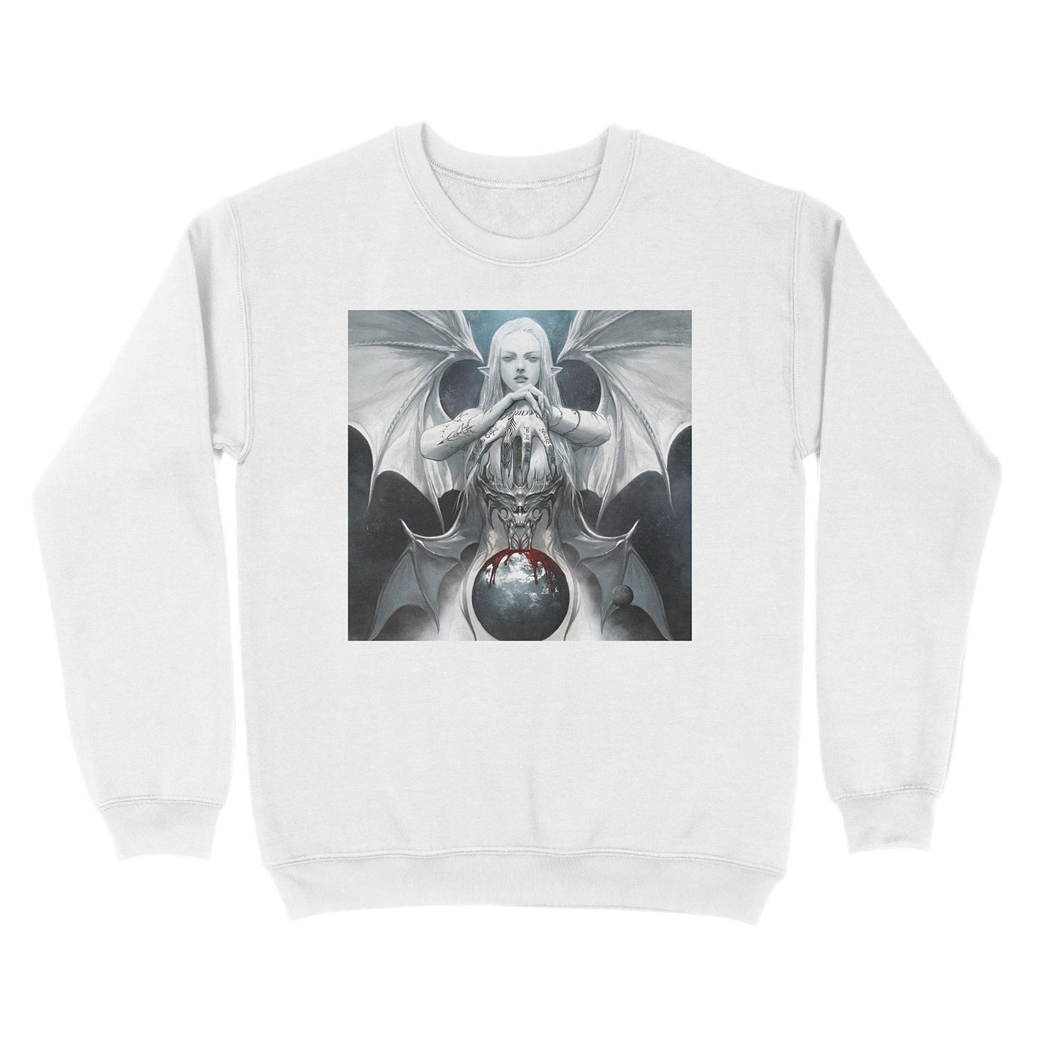 grimes original Miss Anthropocene cover Unisex Crewneck Sweatshirt - Image 2