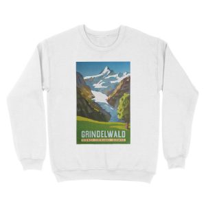 Alternative view of Grindelwald, Switzerland, Ski Unisex Crewneck Sweatshirt