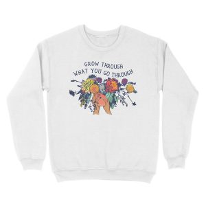 Alternative view of Grow Through What You Go Through Unisex Crewneck Sweatshirt