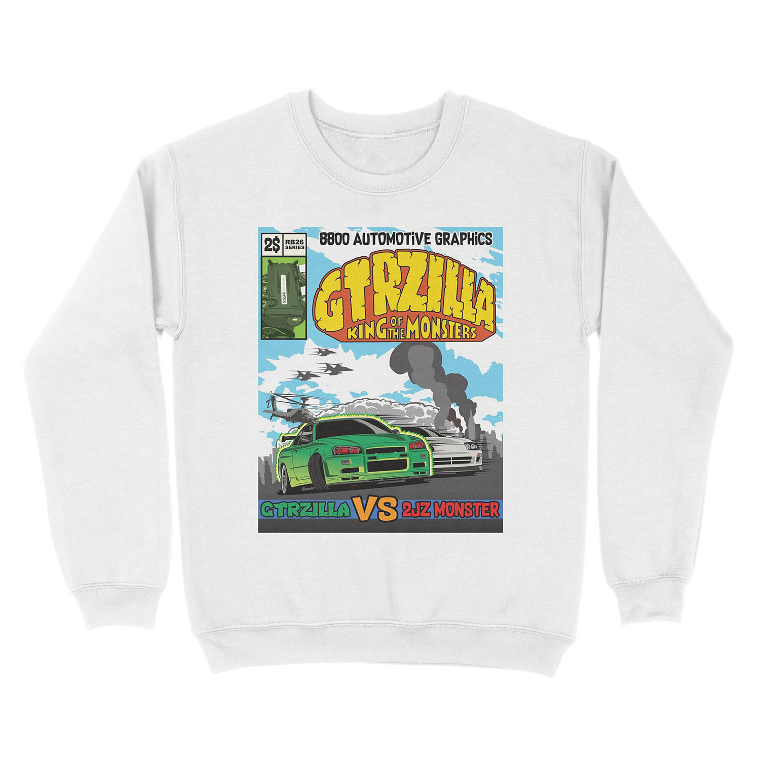 GTRZILLA R34 (2 of 2 VERSION) Unisex Crewneck Sweatshirt - Image 2