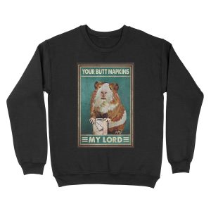 Guinea Pig Butt Napkins Unisex Crewneck Sweatshirt