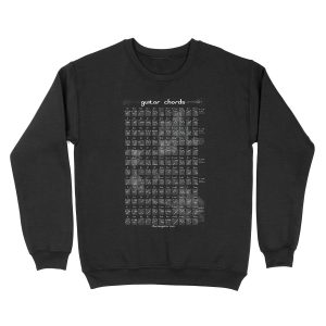 Guitar Chord Chart Unisex Crewneck Sweatshirt