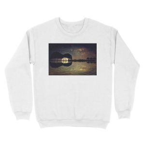 Alternative view of guitar island moonlight Unisex Crewneck Sweatshirt