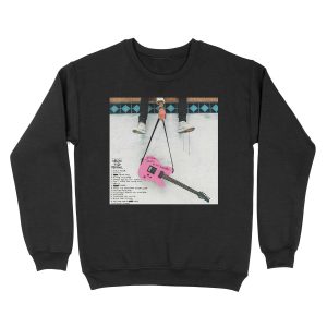 Guitar kellys pink Unisex Crewneck Sweatshirt