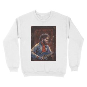 Alternative view of guitar post Unisex Crewneck Sweatshirt