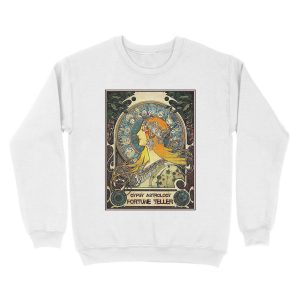 Alternative view of GYPSY ASTROLOGY;Vintage Fortune Teller Print Unisex Crewneck Sweatshirt