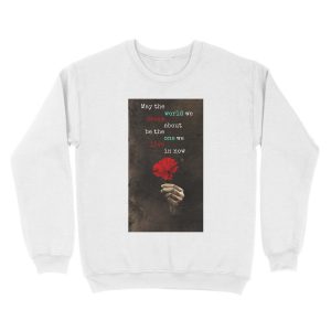 Alternative view of Hadestown Flower Design Unisex Crewneck Sweatshirt