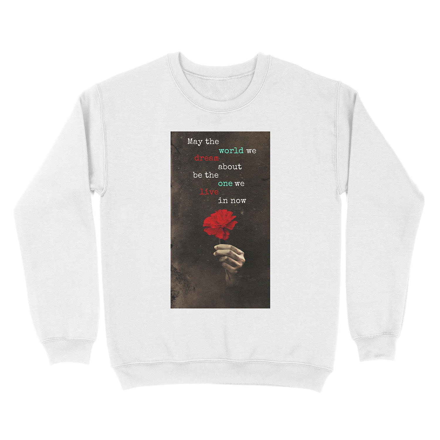 Hadestown Flower Design Unisex Crewneck Sweatshirt - Image 2