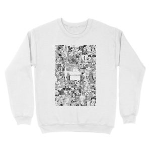 Alternative view of Haikyuu! Manga Collage V2 Unisex Crewneck Sweatshirt
