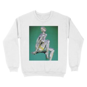 Alternative view of Hajime Sorayama Green Girl Unisex Crewneck Sweatshirt