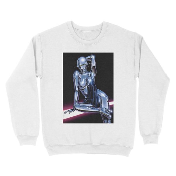 Hajime Sorayama Pin-Up Unisex Crewneck Sweatshirt - Image 2
