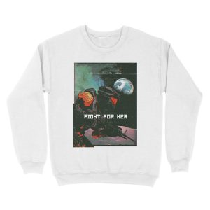 Alternative view of Halo // Fight For Her Unisex Crewneck Sweatshirt