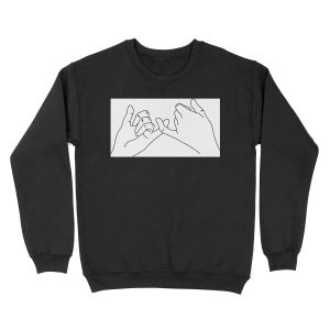 hand finger Unisex Crewneck Sweatshirt