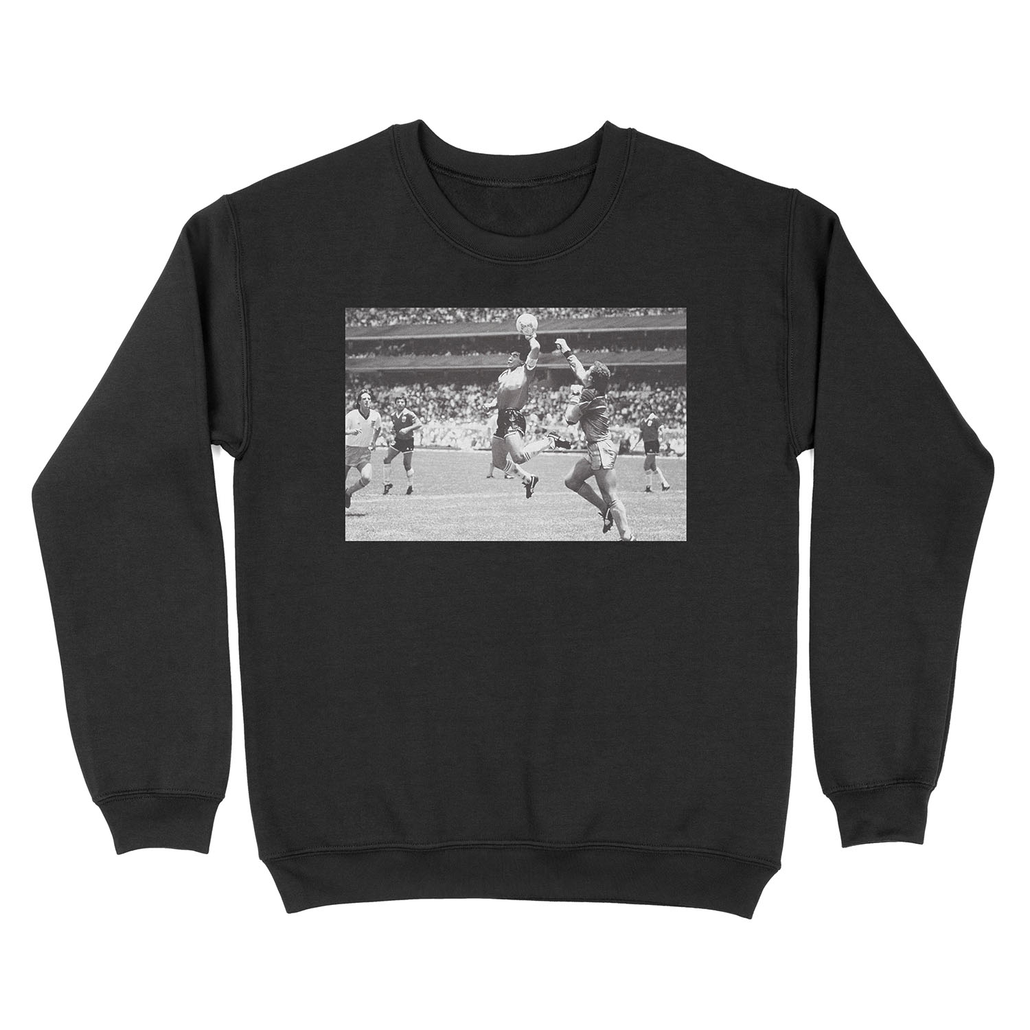 Hand of God Goal Diego Maradona | black and white Unisex Crewneck Sweatshirt