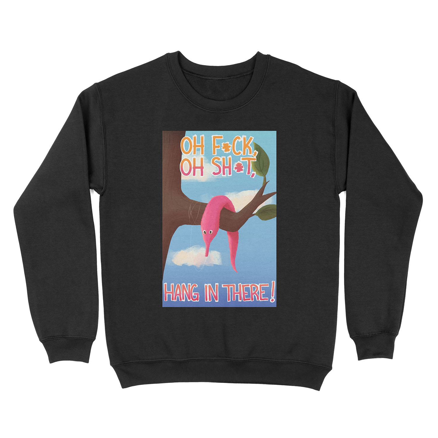 Hang In There, Wormy! Unisex Crewneck Sweatshirt